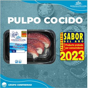 Nuestro Pulpo Cocido nuevamente premiado como SABOR DEL AÑO 2023